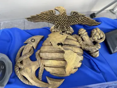A northern Va. police department celebrates 250 years of the Marines with cake and a sword