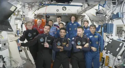 Private spaceflight ends with a Pacific splashdown for astronauts from India, Poland and Hungary