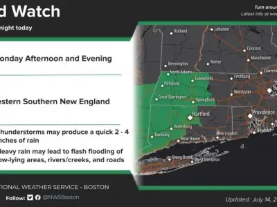 Western Mass. counties under flood watch through Tuesday