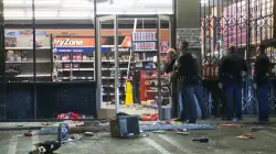 Another AutoZone broken into near South L.A. street takeover, police say