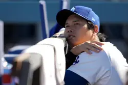 Ohtani hits 2 homers while pitching 1-hit ball for Dodgers through 4 innings in Game 4 of the NLCS